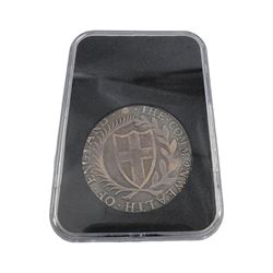 Commonwealth 1653 silver crown coin, 'The Commonwealth of England'