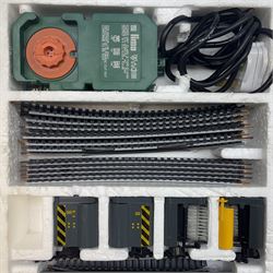 Lima Models '00' gauge 109000 AC double train set, comprising GWR 4-6-0 'King George V' locomotive and tender no. 6000 in green livery, three coaches, track, controller, accessories and mat, and a Co-Co BR 'Western Gladiator' diesel locomotive no. D1016, six freight wagons, track, buildings, etc, boxed