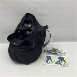 Mk.4 Flight Helmet, as used by RAF and Civilian helicopter pilots; in RAF sand colour (desert use),  fitted with cloth visor cover and working boom mike; has had a complete refit and is bench tested.