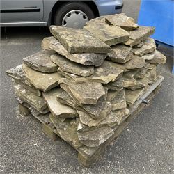 Quantity of paving, wall or coping stone, on one pallet - THIS LOT IS TO BE VIEWED AND COLLECTED BY APPOINTMENT FROM THE CAYLEY ARMS, HIGH STREET, BROMPTON-BY-SAWDON, YO13 9DA