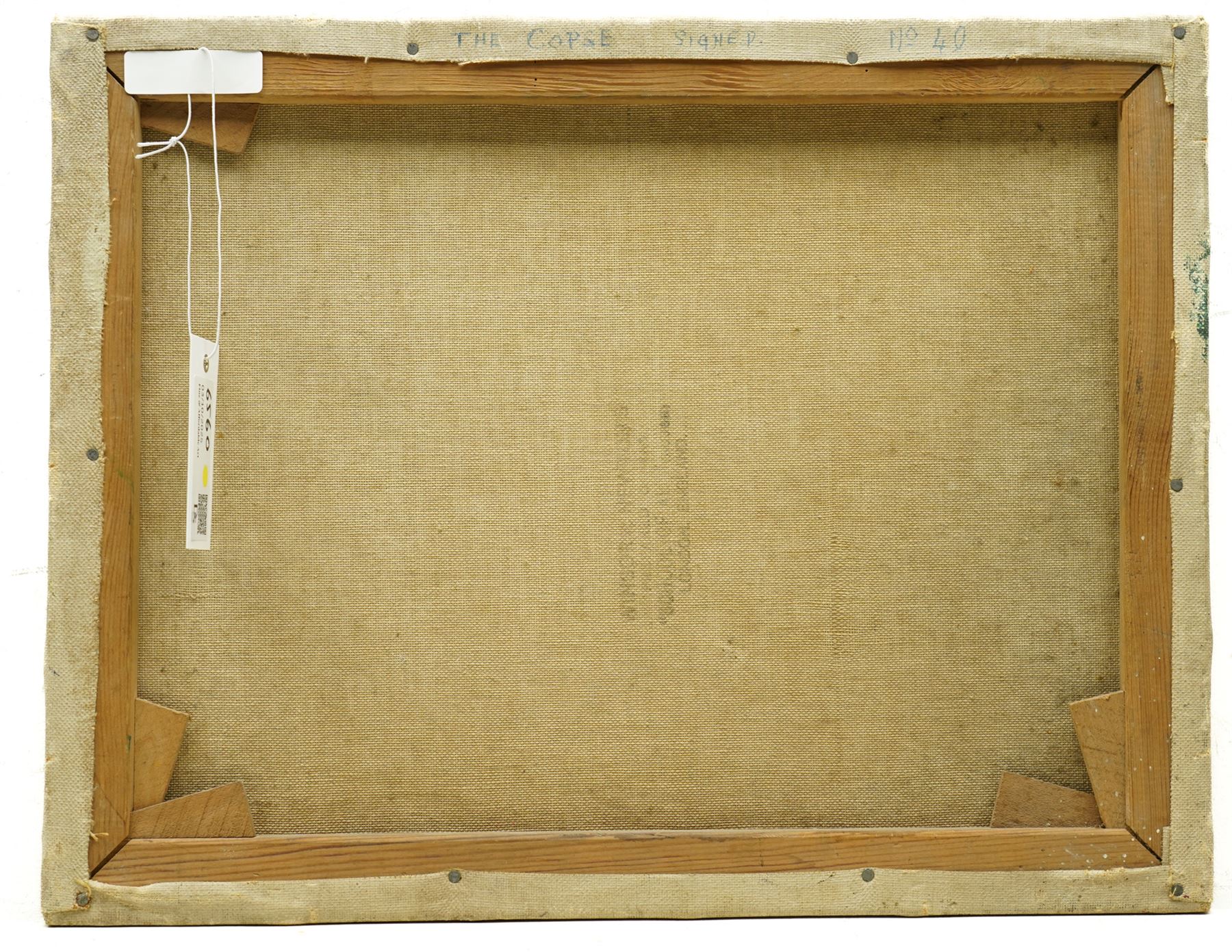 Marjorie Hoare (British 1953): 'House in Provence' and 'The Copse', two oils on canvas signed, inscribed verso max 37cm x 44cm (2)
