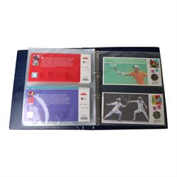 The Royal Mint and Royal Mail 'London 2012 Olympic and Paralympic Sports Cover Collection', complete collection of thirty fifty pence coin covers, housed in official Royal Mail Royal Mint ring binder folder, with the official box