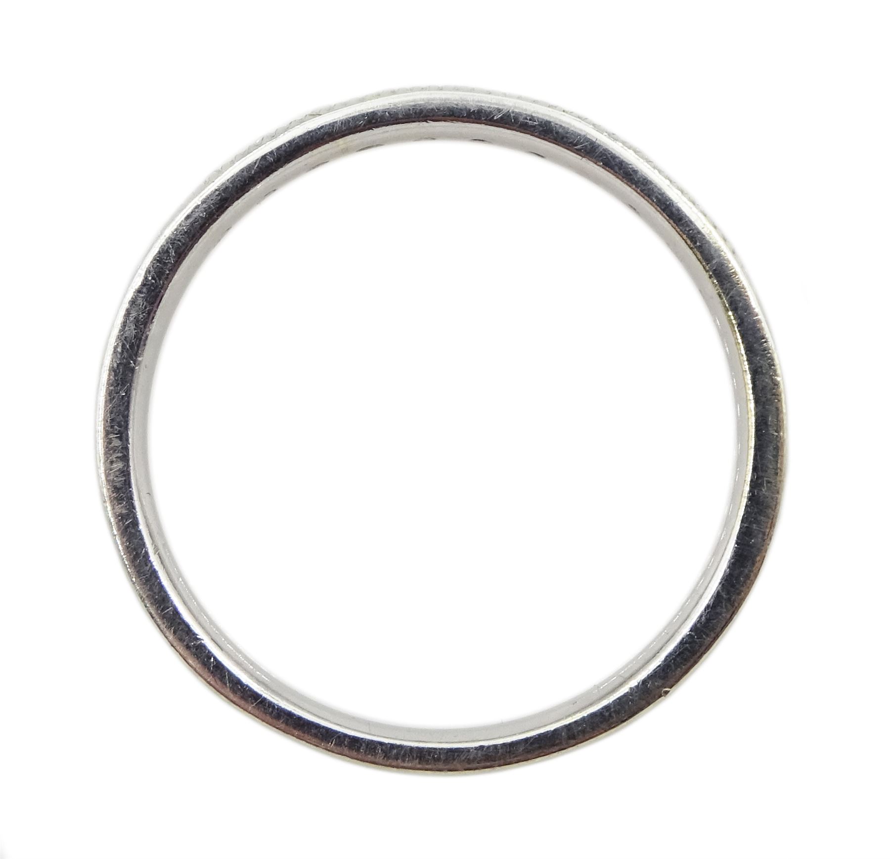 9ct gold diamond half eternity ring, hallmarked