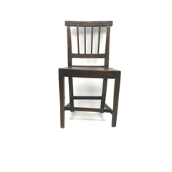 18th century elm country hall chair 