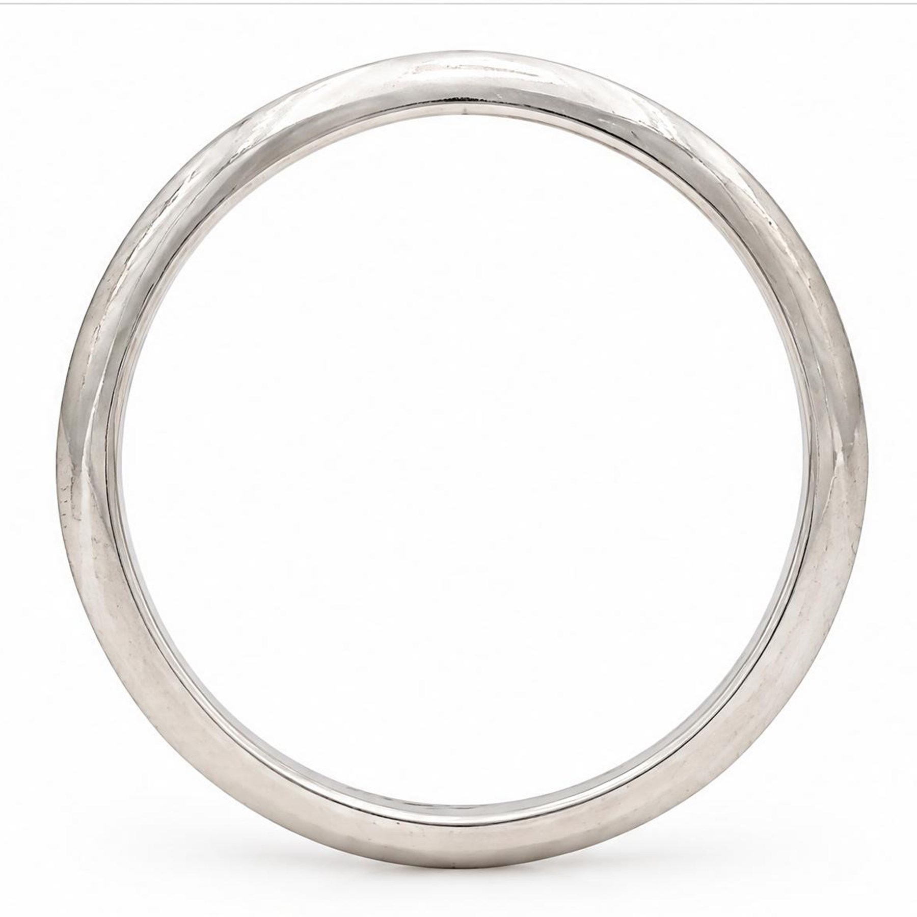 Tiffany & Co. platinum knife edge wedding band, hallmarked