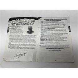 Marshall MG Series 30DFX amplifier L47.5cm; with Marshall MG fully programmable foot controller; both boxed (2)