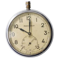 Jaeger-LeCoultre World War II Royal Air Force lever pocket watch, back case with broad arrow and numbered 6E/50 A 11942 and one other military pocket watch, back case stamped G.S.T.P Q 1682