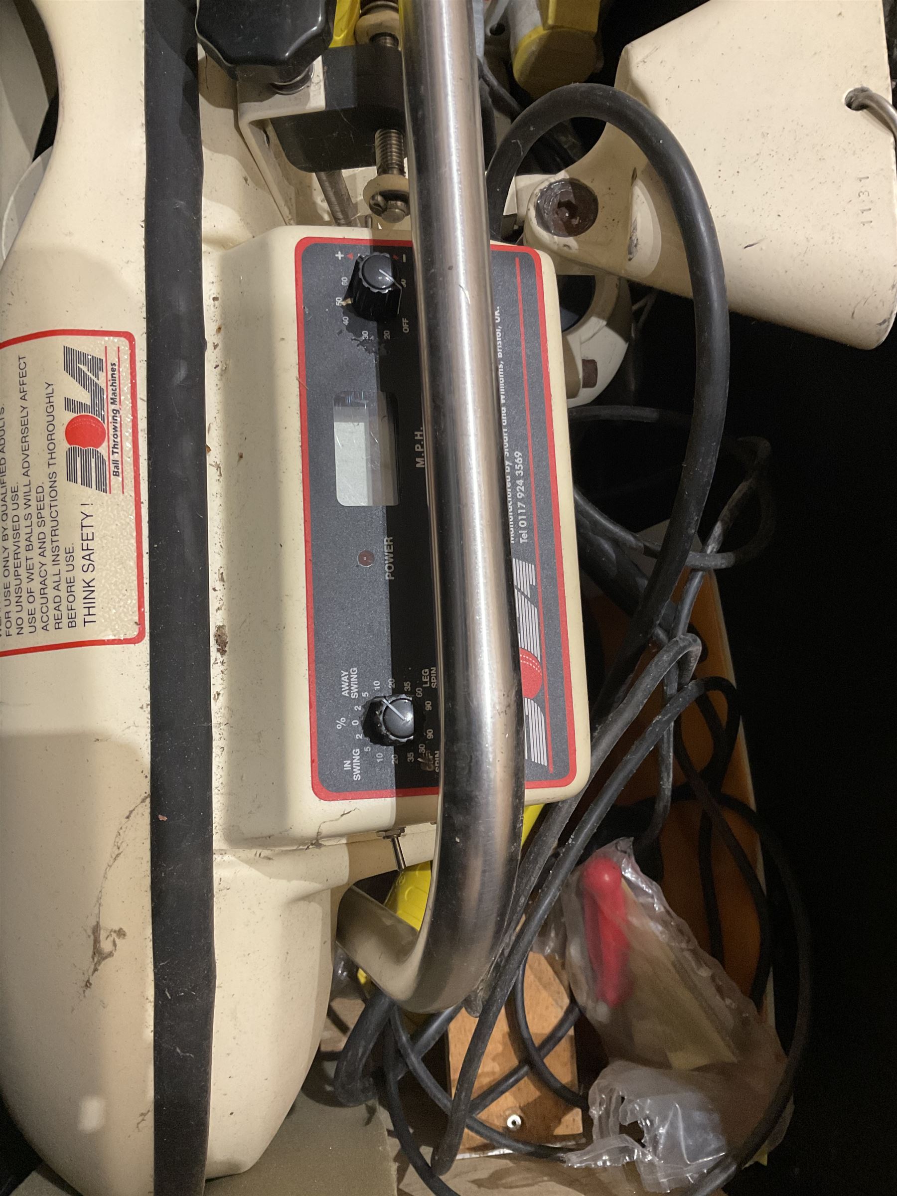 Bola Cricket bowling ball machine, cased with tripod legs and accessories - THIS LOT IS TO BE COLLECTED BY APPOINTMENT FROM DUGGLEBY STORAGE, GREAT HILL, EASTFIELD, SCARBOROUGH, YO11 3TX