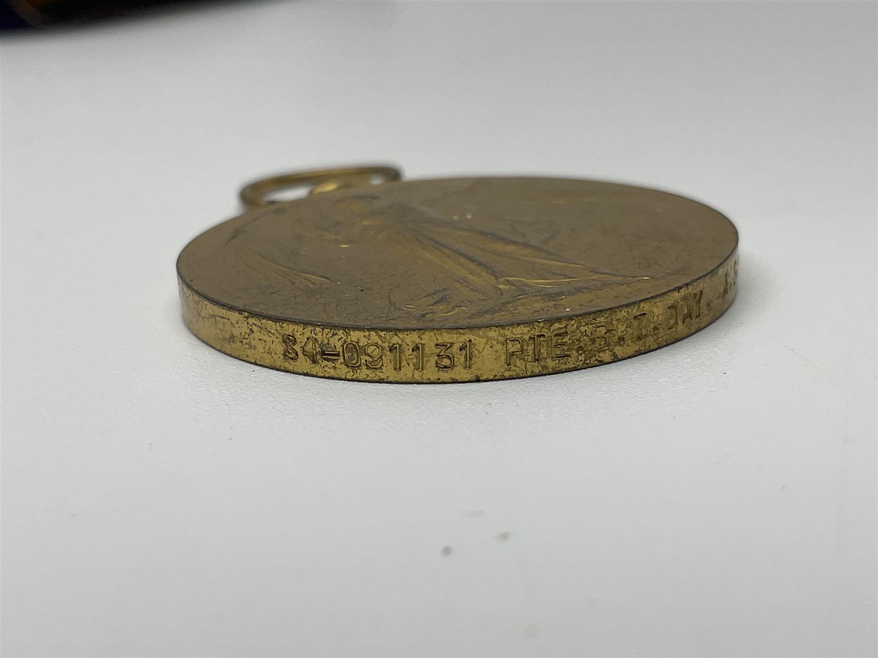 WW1 trio of medals comprising British War Medal, Victory Medal and 1914-15 Star awarded to S/4 091131 Pte. B.T. Day A.S.C.; and WW1 pair of medals comprising British War Medal and Victory Medal awarded to 240653 Gnr. E. Stephenson R.A.