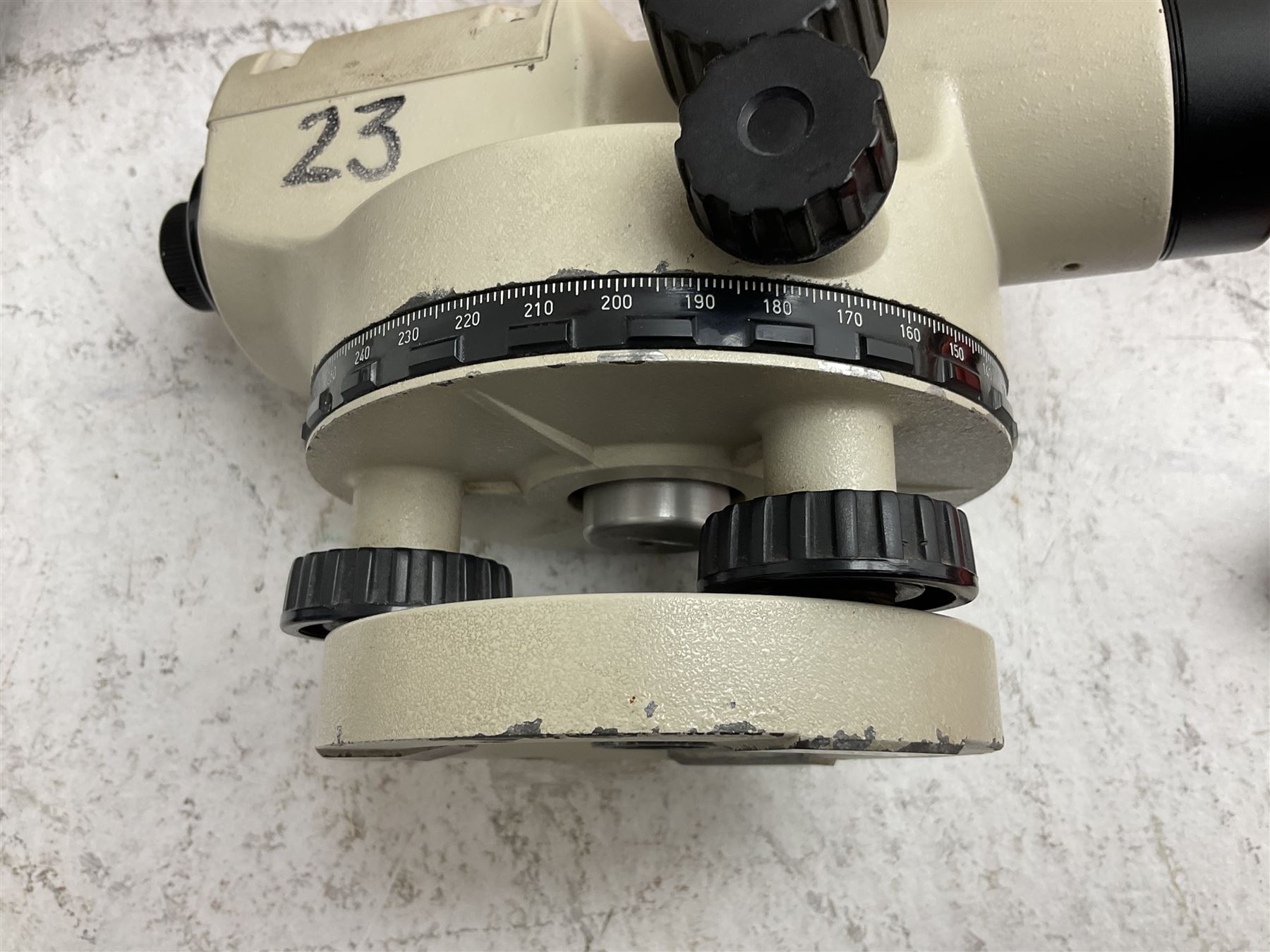 Land Surveying equipment - Nikon AX-2s Automatic Level 360 degrees, serial no.810890; in carrying case with instructions; Nikon Electronic Distancemaster Prism; in carrying case; Imax B6AC Dual Power Professional Balance Charger/Discharger; in carrying bag; Omni Zero 