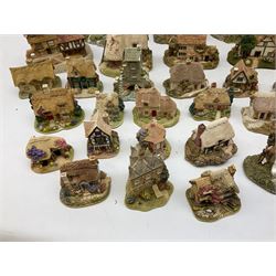 Forty six Lilliput Lane model cottages, to include 'Convent in the Woods', 'Holme Dyke' 'Secret Garden' etc