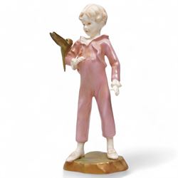 Eight Royal Worcester figures, to include 'The Parakeet' 'Monday's Child' 'Friday's Child' 'Grandmothers Dress' 'Woodland Dance' etc (8)