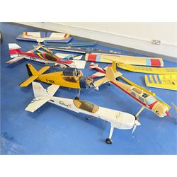 Collection RC radio controlled model aeroplane bodies