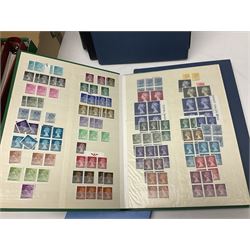 Various Queen Elizabeth II first day covers, PHQ cards, Great British and World stamps etc, in various albums, folders and loose