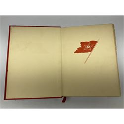 Three USSR books comprising The History of the Civil War in the USSR, Stalin on Lenin and Moscow