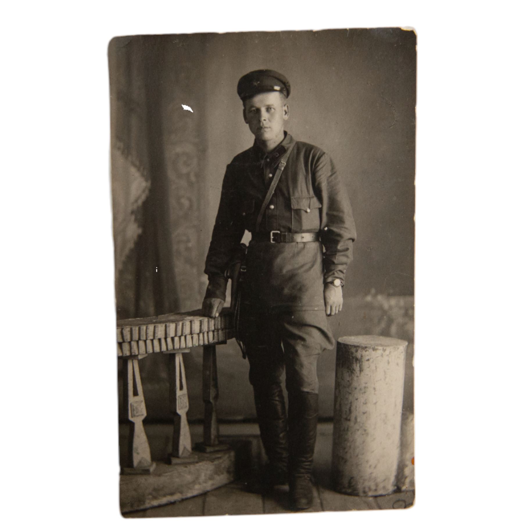 Russian Red Army; eight photographs of soldiers