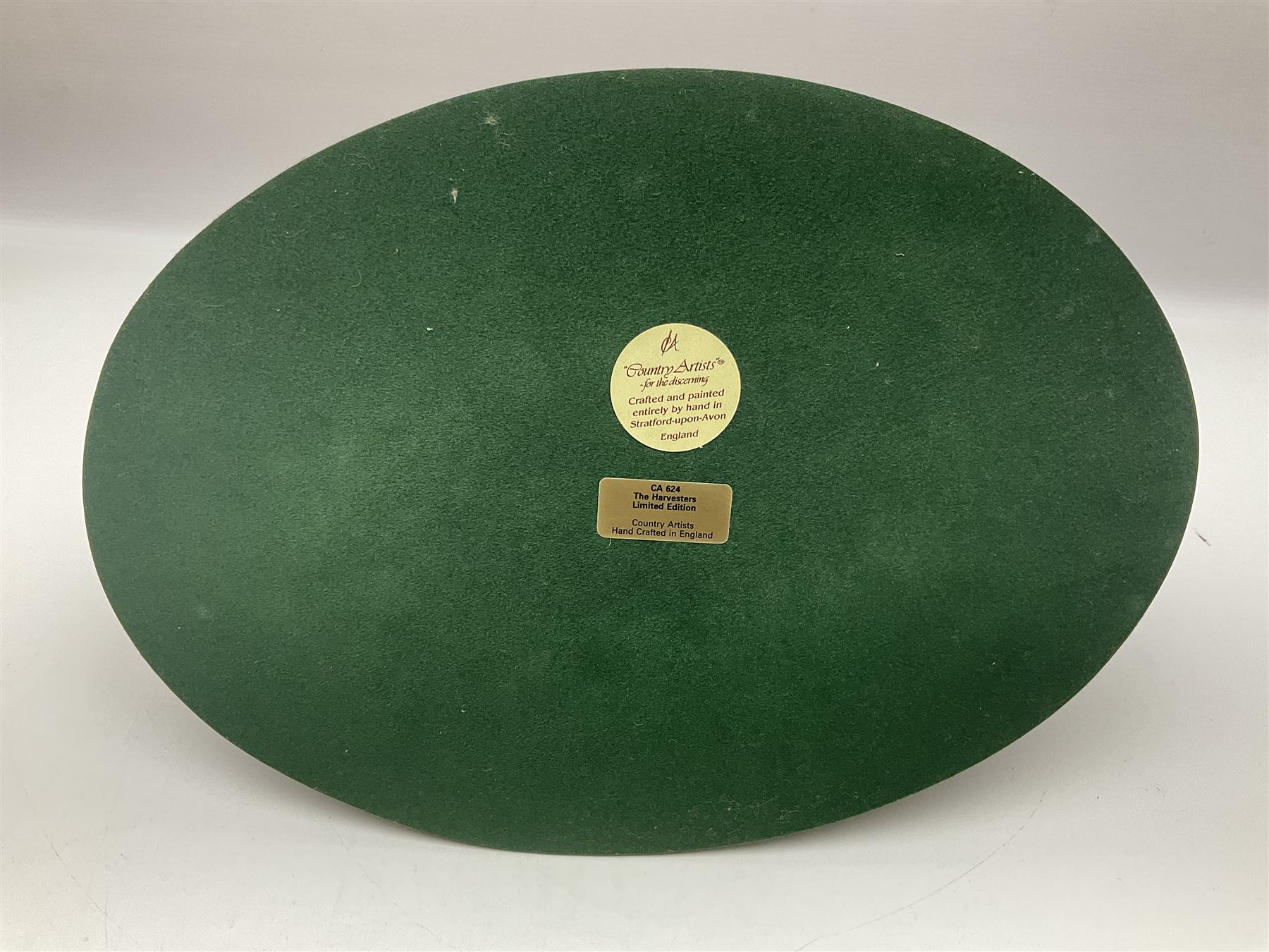 Two Country Artists figures, After the storm no CA831, limited edition 891/1750 and The Harvesters, limited edition 824/850, both with wooden base and certificates of authenticity