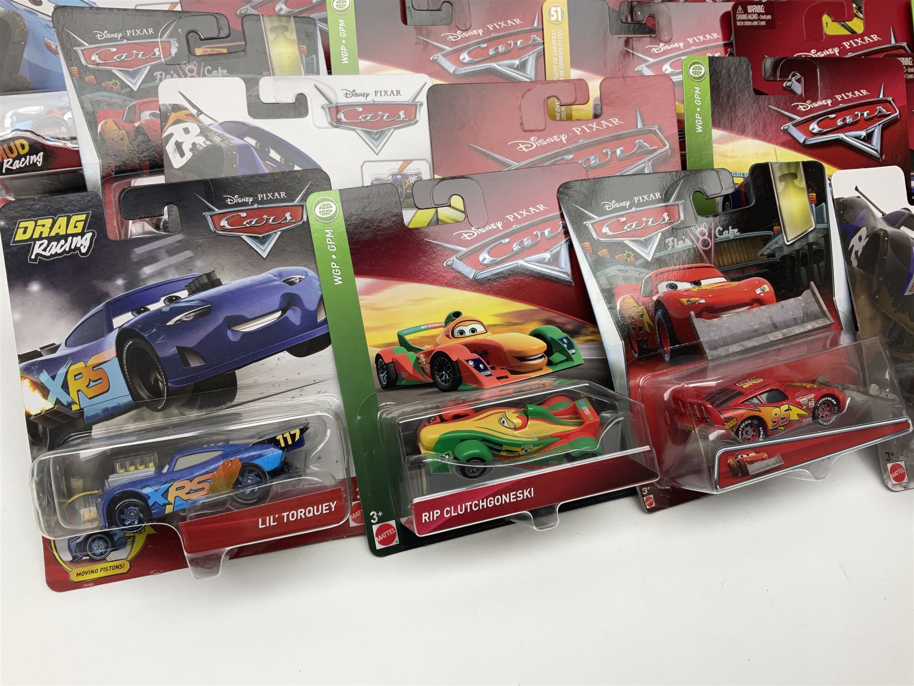 Disney Pixar 'Cars' - thirty-four Mattel carded die-cast models; all in unopened blister packs (34)