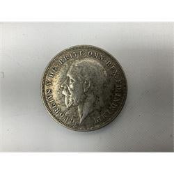 Queen Victoria 1889 crown and a King George V 1935 crown coin