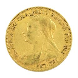 Queen Victoria 1895 gold half sovereign 