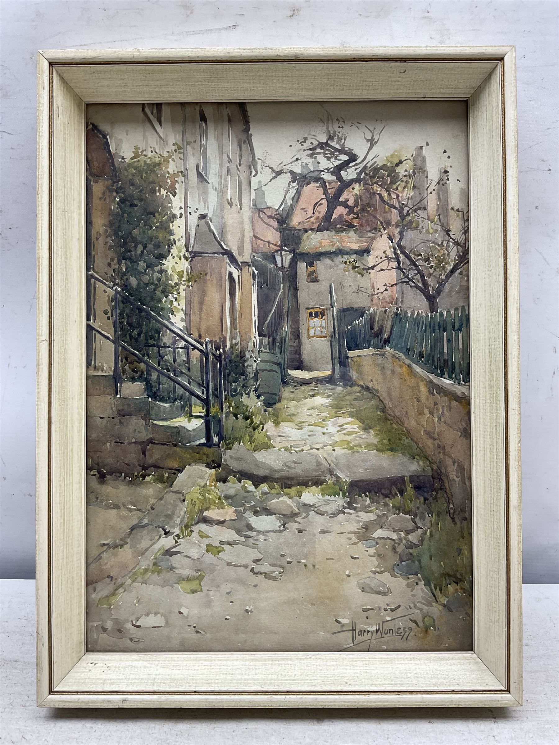 Harry Wanless (British c1872-1934): Bloomswell Robin Hood's Bay, watercolour signed 32cm x 23cm
Provenance: direct from the artist's family, part of a collection never previously seen on the market