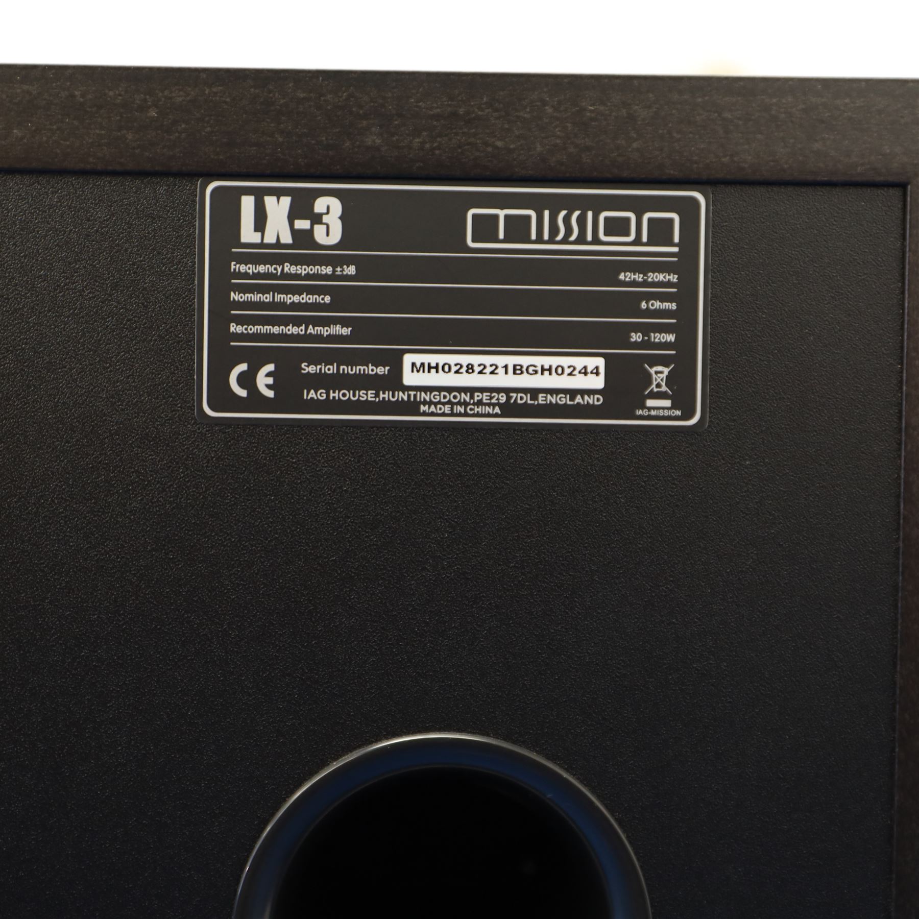 Mission - Pair of LX3 floor standing passive speakers 