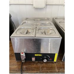 Buffalo SO47 B 1.3KW four pot Bain Marie