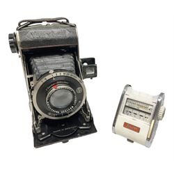   F. Deckel - munchen  Vauxhall Compur folding Camera, with Sixon hand-held exposure meter