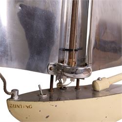 Bunting Electric Company, - Art Deco heater styled as a sailboat, circa 1930, marked Bunting to the body, H75cm 