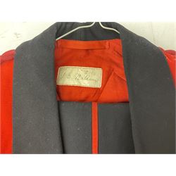 Royal Military College Sandhurst parade uniform with peaked cap and two-piece mess dress, all bearing historic manuscript labels for J.E.A. Baldwin, possibly Air Marshal Sir John Eustace Arthur Baldwin (1892-1975) who served in the British Army 1910-18 & 1944-58 and in the RAF 1918-44.