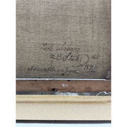 George Blackie Sticks (British 1843-1900): 'Loch Achray', oil on canvas signed and dated 1891, titled verso 44cm x 36cm