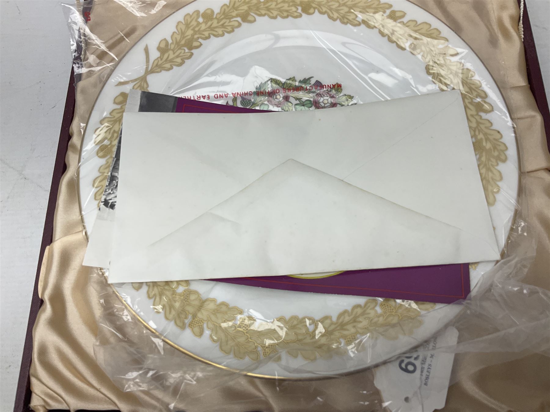 Five Spode Mulberry Hall limited edition Regimental commemorative plates - Argyll & Sutherland Highlanders No.9/500; Cheshire Regiment No.352/500; Kings Own Scottish Borderers No.113/500; Black Watch Royal Highland Regiment No.331/500; and Royal Welch Fusiliers No.309/500; all boxed with certificates (5)