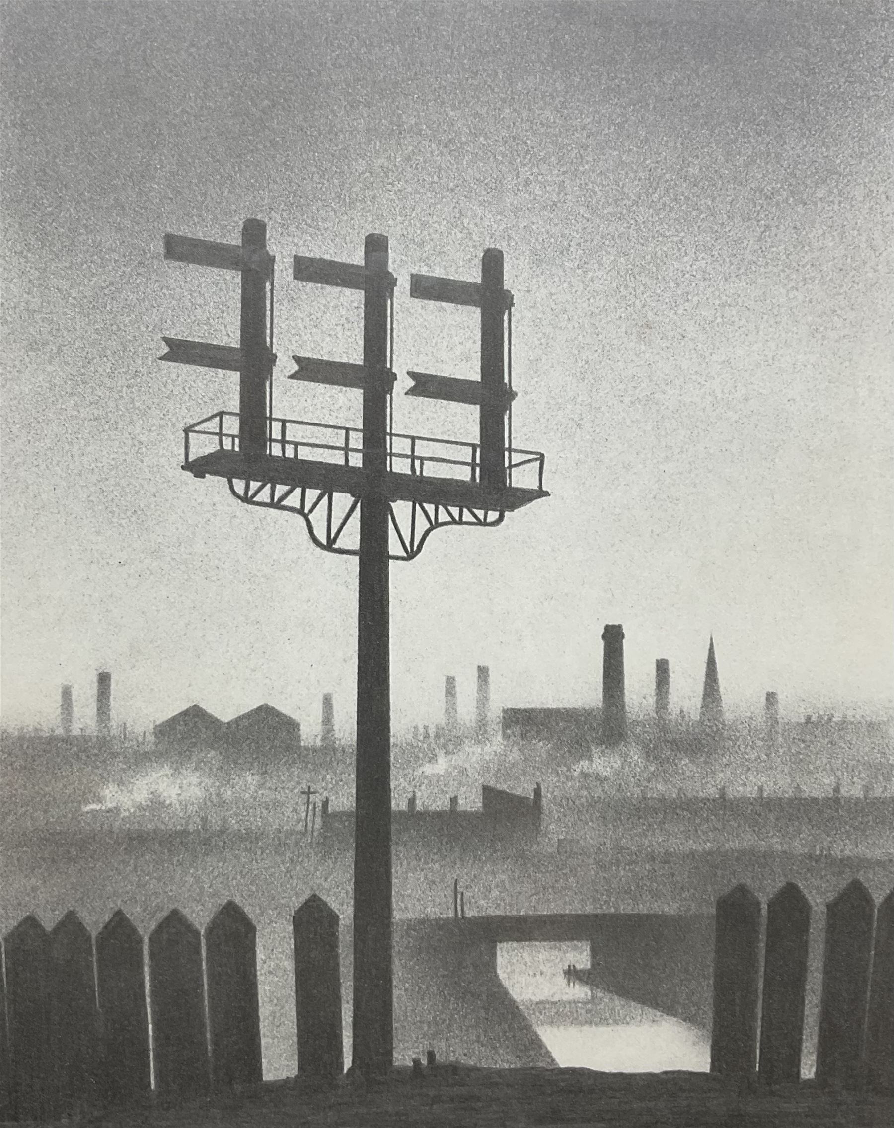 Trevor Grimshaw (Northern British 1947-2001): Signal, limited edition lithograph signed and numbered 363/500 in pencil, 21.5cm x 18.5cm 