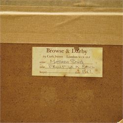 Sir Matthew Smith (British 1879-1959): 'Still Life with Fruit in a Bowl', coloured crayon and pastel unsigned, titled and dated c.1930 on gallery labels verso 34cm x 49cm
Provenance: exh. Browse & Darby, Cork Street, London