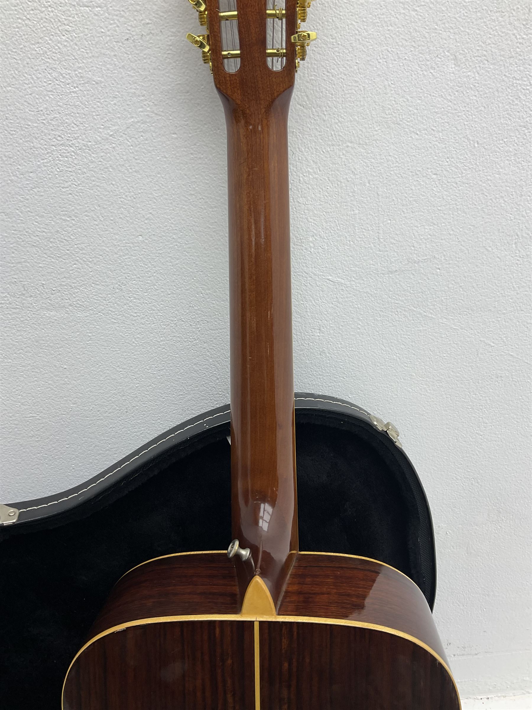 Vintage Daion twelve-string acoustic guitar L107.5cm; in hard carrying case