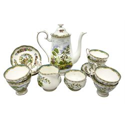 Royal Albert 'Chelsea Bird' pattern coff