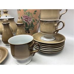 Denby tea wares, to include teapot, milk jug, covered sucrier, six cups etc, together with other collectables   