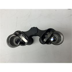 Quantity of binoculars for spares and repair, to include Cogswell & Harrison Primic 8x30, Prinz 8x30, Telstar 35x60, Zeiss Wetzland 8x40 etc