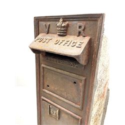 Victorian VR cast iron post office post box  - THIS LOT IS TO BE COLLECTED BY APPOINTMENT FROM DUGGLEBY STORAGE, GREAT HILL, EASTFIELD, SCARBOROUGH, YO11 3TX