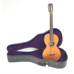 Pietro Tonelli Napoli acoustic guitar in carrying case
