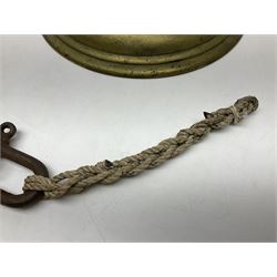 Ship's bell inscribed 'SS Stock Force', the Stock Force later became one of the WW1 'Q' ships and the engines were supplied by Earles Shipbuilders of Hull, H35cm, Notes: The SS Stock Force was built as a small coastal steamship and became HMS Stock FOrce when it was hired by the Royal Navy as a decoy ship (Special Service, Q-ship) in January 1918. She was used in the operation to attack the German submarine UB-80. The Stock Force Captain Commander Harold Auten VC, DSC, RD (22 August 1891 – 3 October 1964) was awarded the Victoria Cross in 1918 following his actions as captain of HMS Stock Force