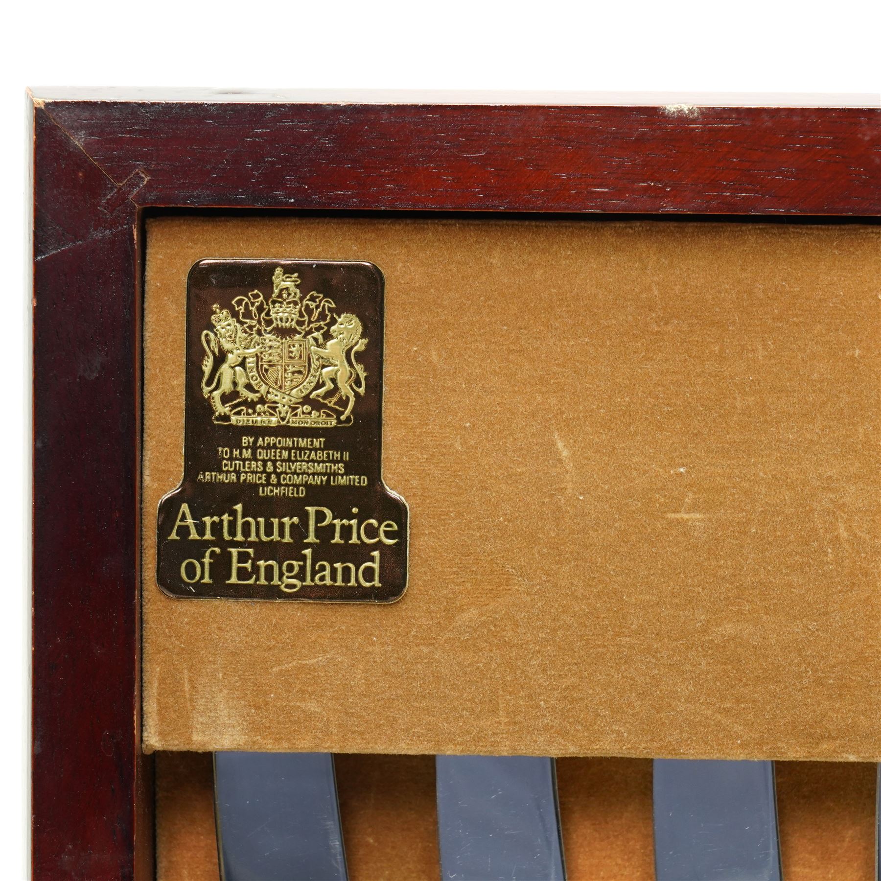Arthur Price canteen of Kings Pattern silver plated cutlery for twelve covers, understood to have been purchased from Harrods in 1980s 124 pieces, boxed