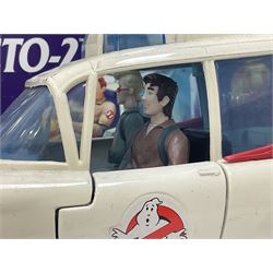 Ghostbusters - 'ECTO 1' car with two figures; ECTO-2 Vehicle, Highway Hunter Action Ghost Vehicle and Haunted Vehicles Air Sickness; all boxed; racing car with Egon Spengler driver; two 1984 Marshmallow Man figures; and four unopened carded/boxed figures etc