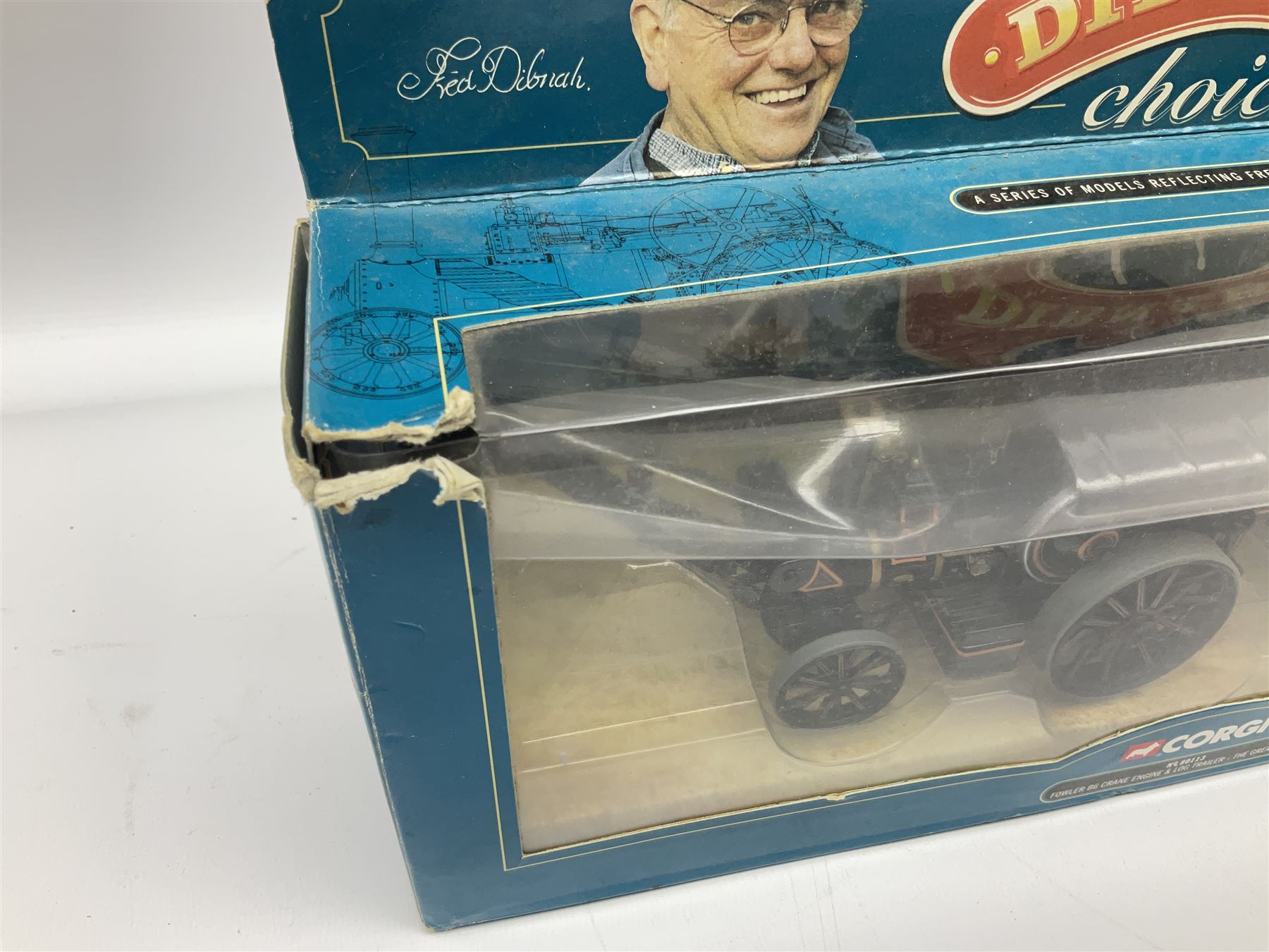 Five boxed Corgi die-cast models comprising ‘Dibnah’s Choice’ Sentinel Dropside wagon and Fowler B6 Crane Engine and Trailer, Albion Caledonian lorry, Texaco tanker and Wall’s AEC trailer