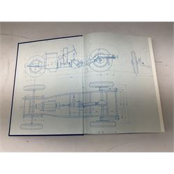 Bugatti Magnum by Hugh Conway and Maurice Sauzay, pub. Foulis Haynes 1989, with original engine turned slipcase with gilt metal label bearing 'Ettore Bugatti Molsheim Alsace', chassis no. 1636, the blue cloth bound book with monochrome and colour plates, limited edition of 2,000