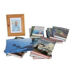 Sir David Attenborough signed colour photograph, together with nine first editions of his ...