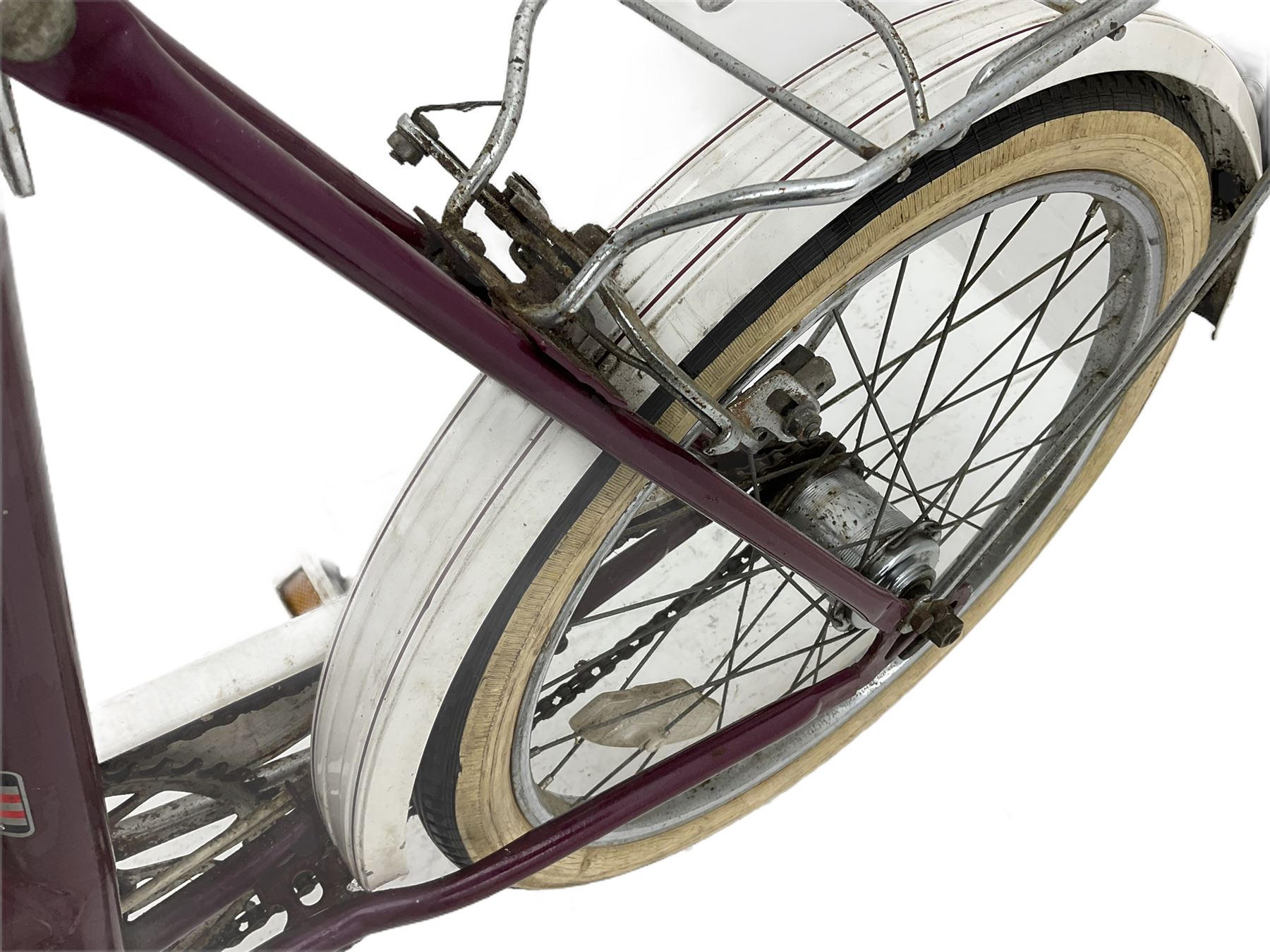 raleigh shopper style small wheel folding bicycle and boys mountain type bicycle - THIS LOT IS TO BE COLLECTED BY APPOINTMENT FROM DUGGLEBY STORAGE, GREAT HILL, EASTFIELD, SCARBOROUGH, YO11 3TX