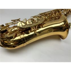 Trevor James Artemis A1 brass alto saxophone AL11572, serial no.321041; in lightweight carrying case with accessories