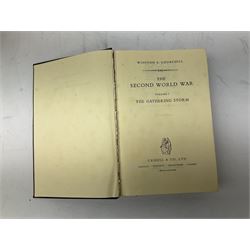 Churchill (Winston S.). The Second World War, volumes one to six, clothbound, published by Cassell and Co, London 