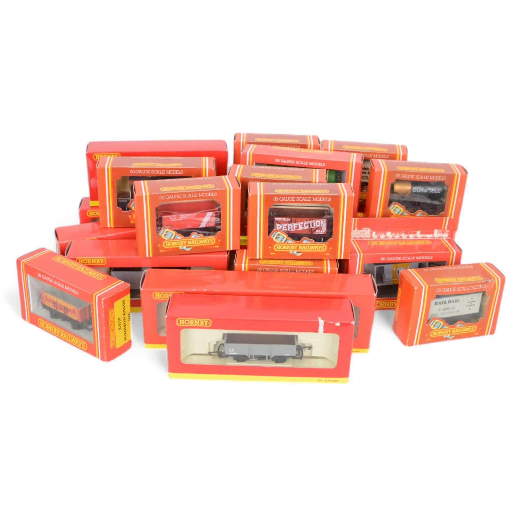 Thirty Hornby '00' gauge goods and tank wagons, including Hamleys and Limited Edition examples, all boxed 
